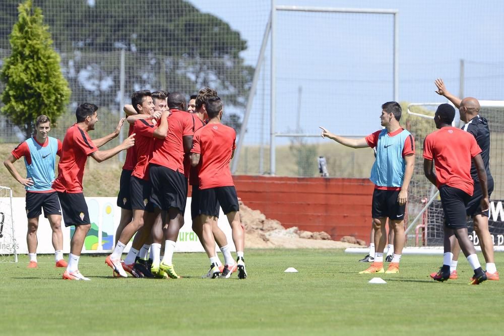 Entrenamiento del Sporting