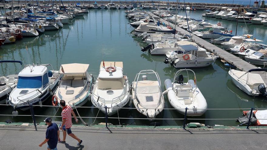 Una imagen del puerto deportivo de El Candado, en Málaga capital.