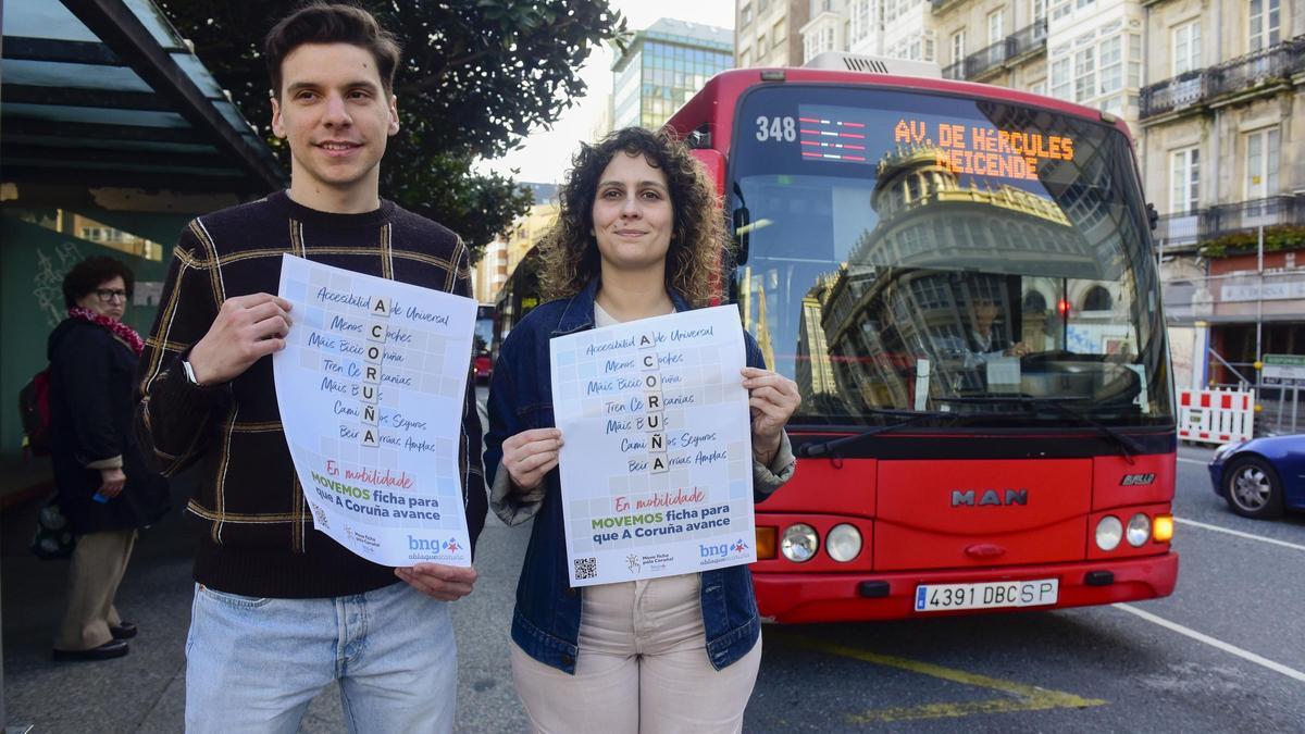 Ignacio Siota y Avia Veira en la presentación de la campaña