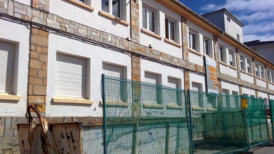 Obras en la residencia de Navia.