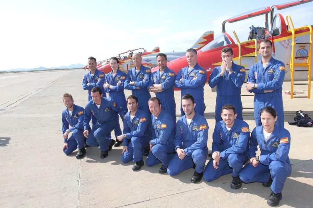 Presentación de la nueva temporada de las patrullas acrobáticas del Ejército del Aire en San Javier