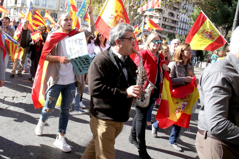 Manifiestación en València contra los 'països catalans'