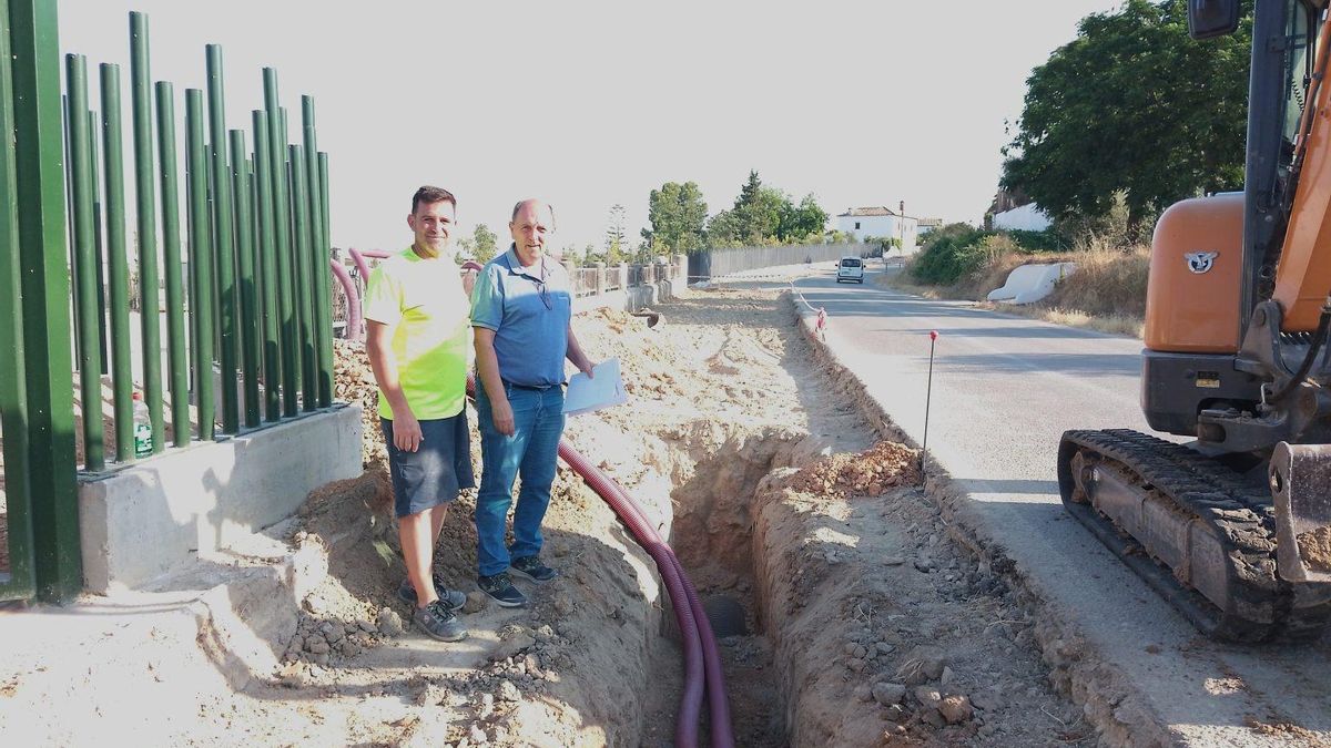 Obras que ya ha iniciado el Ayuntamiento de Aguilar para el parking de autocaravanas.