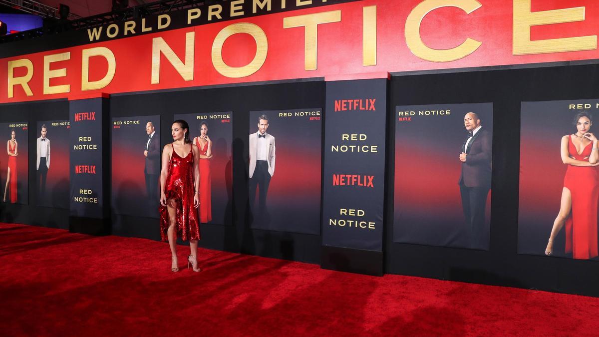 Gal Gadot, en el estreno de &#039;Red notice&#039;.