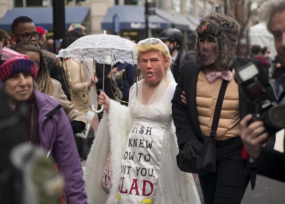 PROTESTAS CONTRA DONALD TRUMP EN WASHINGTON