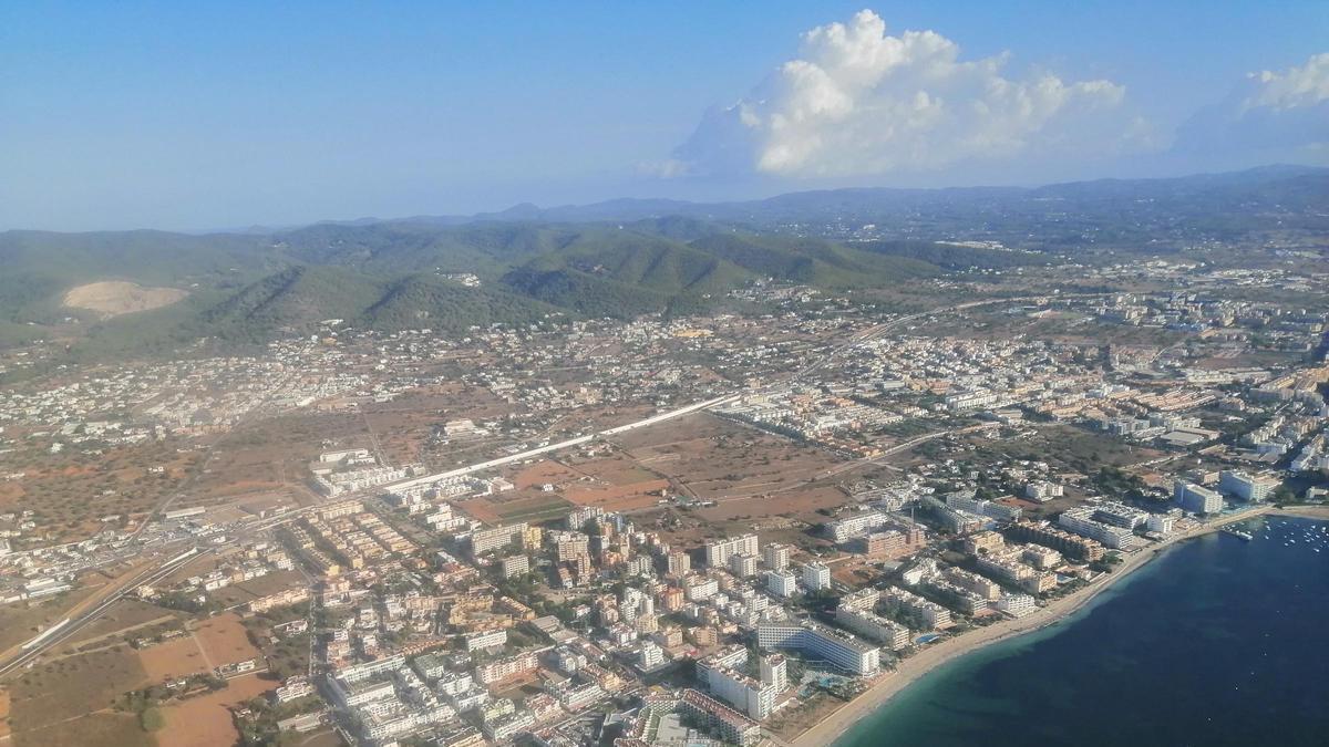 Vista aérea de Sant Jordi, en Sant Josep