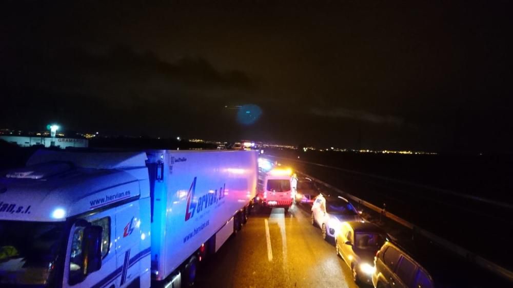 Accidente múltiple en la A-7