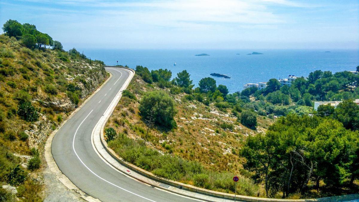 Ibiza's road.