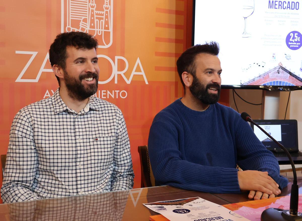 Óscar Coscarón y David Gago, en la rueda de prensa.