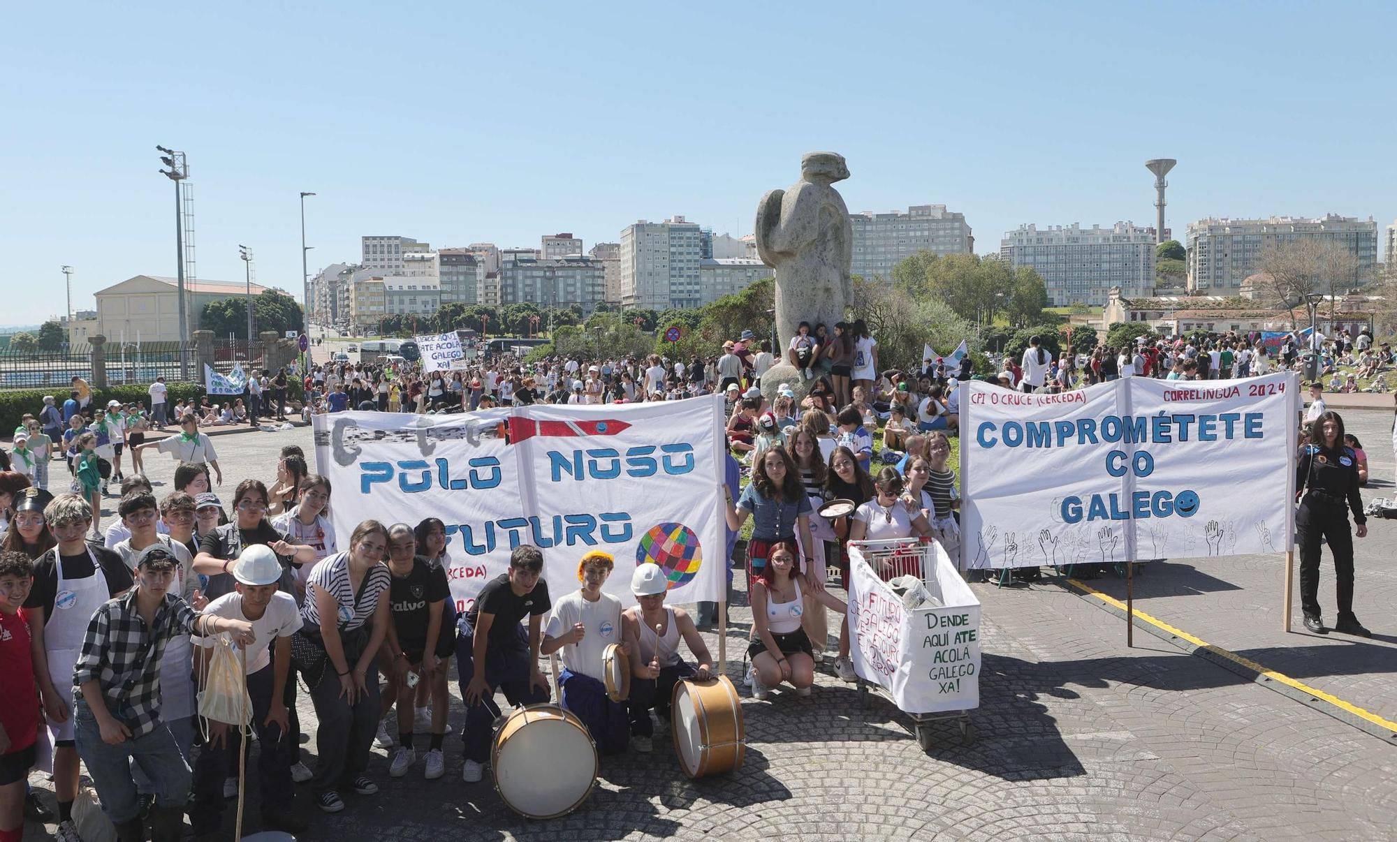 Correlingua 2024 congrega un milleiro de alumnos de colexios da Coruña e comarca