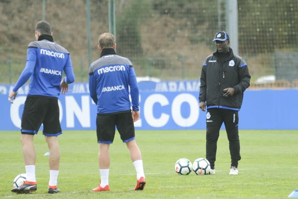 Sesión del Dépor tras el empate ante el Eibar