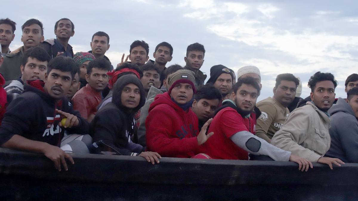 Mediterraneo 21/11/2021 Rescate de un grupo de inmigrantes por Proactiva Open Arms