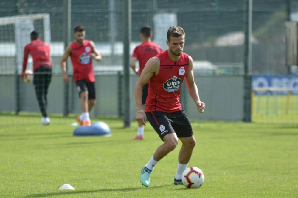 El equipo comienza la semana con tratamiento de fisioterapia para Diego Rolan, mientras que Borja Valle y Guilherme dos Santos completaron una parte del entrenamiento con el grupo y otra en solitario.