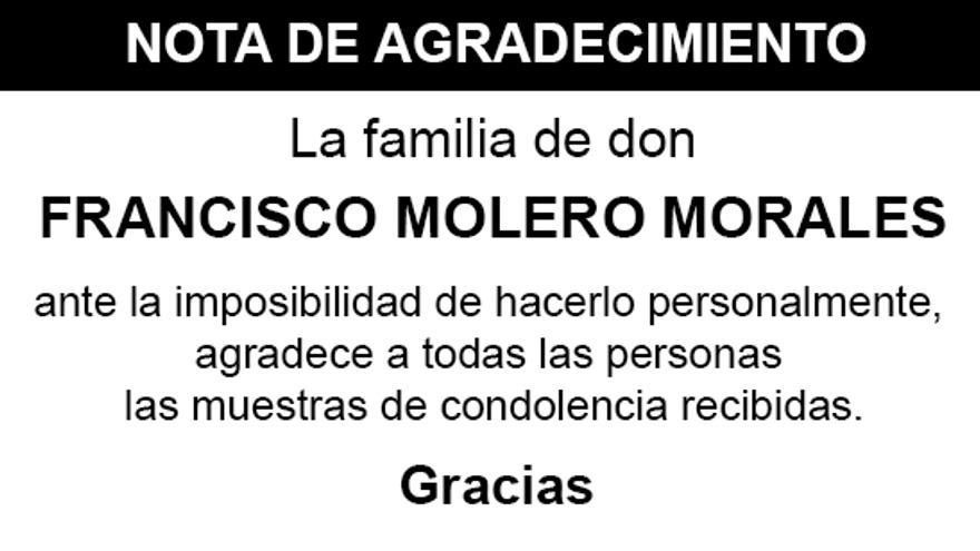Nota Francisco Molero Morales