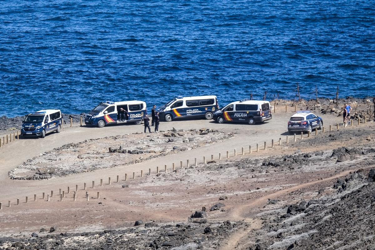 Siguen las labores de búsqueda de los dos menores desaparecidos en El Confital (14 de marzo de 2024)