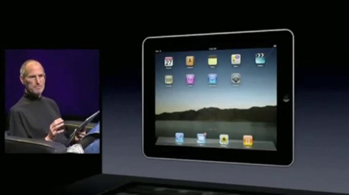 El 2010 Apple presenta el revolucionari concepte de les tauletes amb la presentació de l’iPad.