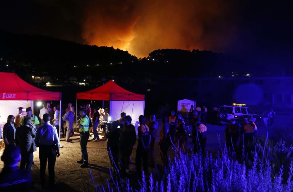 Incendio forestal en Carcaixent