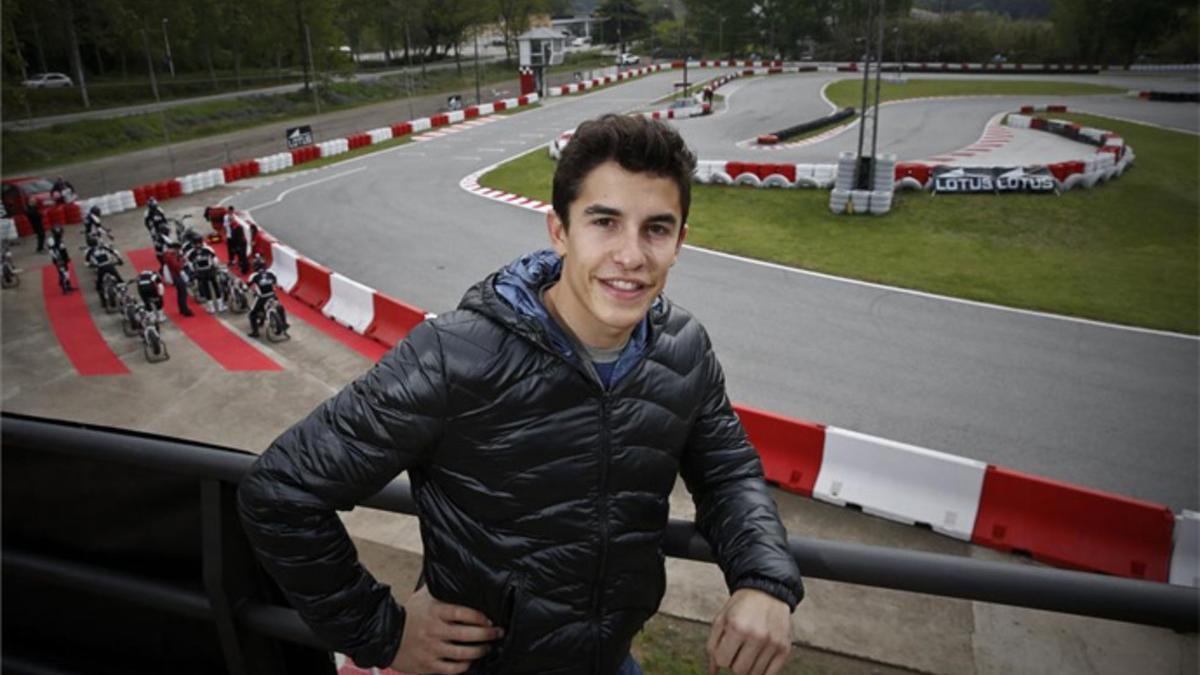 Márquez, durante la entrevista con SPORT