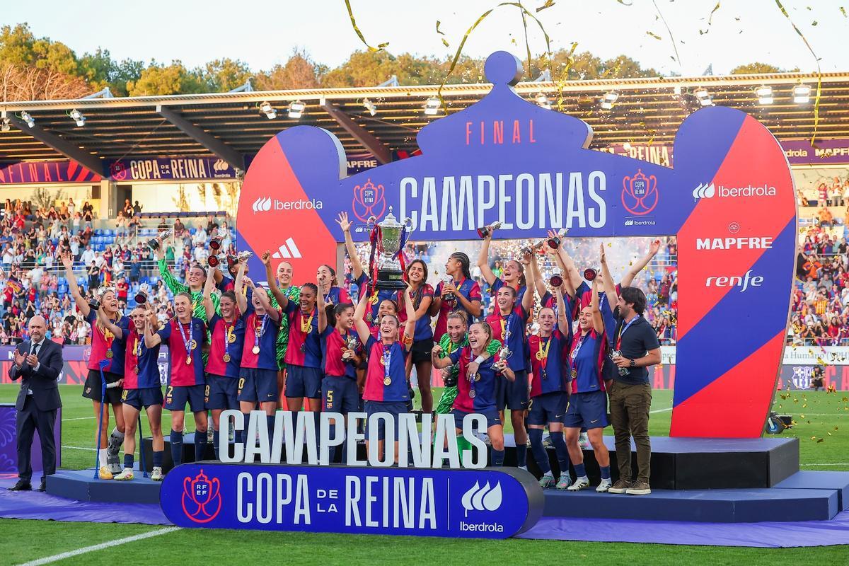Las azulgrana se proclaman campeonas de la Copa de la Reina
