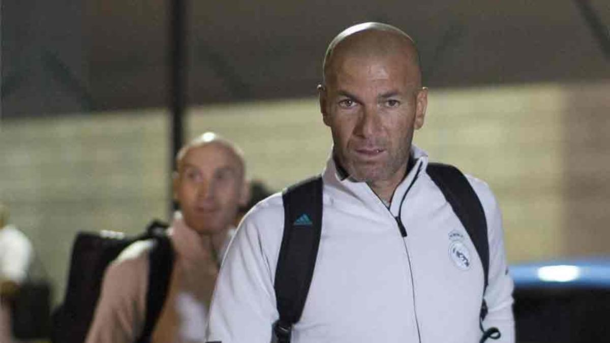 Zidane y sus jugadores ya están en Los Ángeles