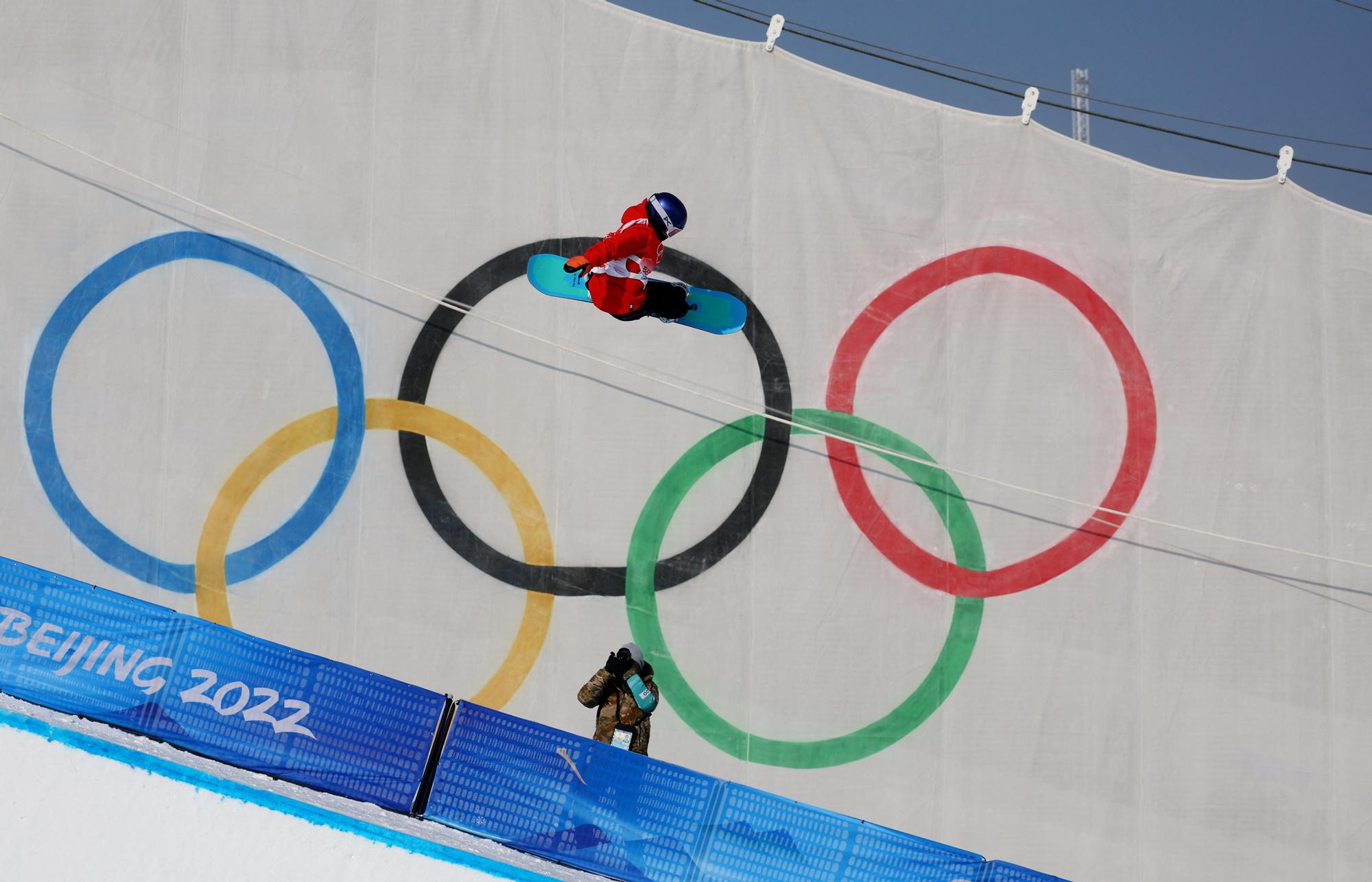 Queralt Castellet, minutos antes de lograr la plata en 'halfpipe'.