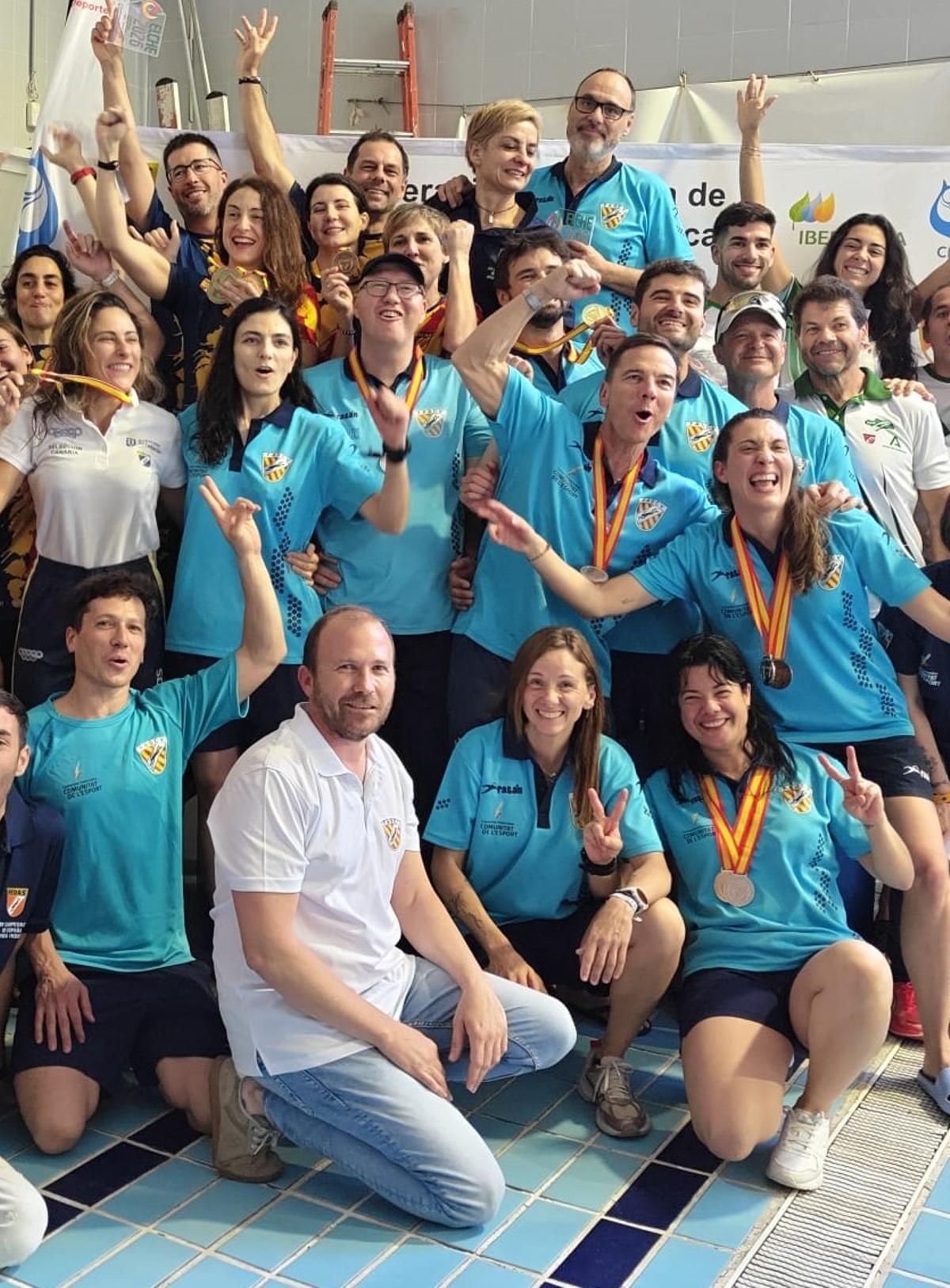 Celebración de los deportistas de la Comunidad Valenciana.