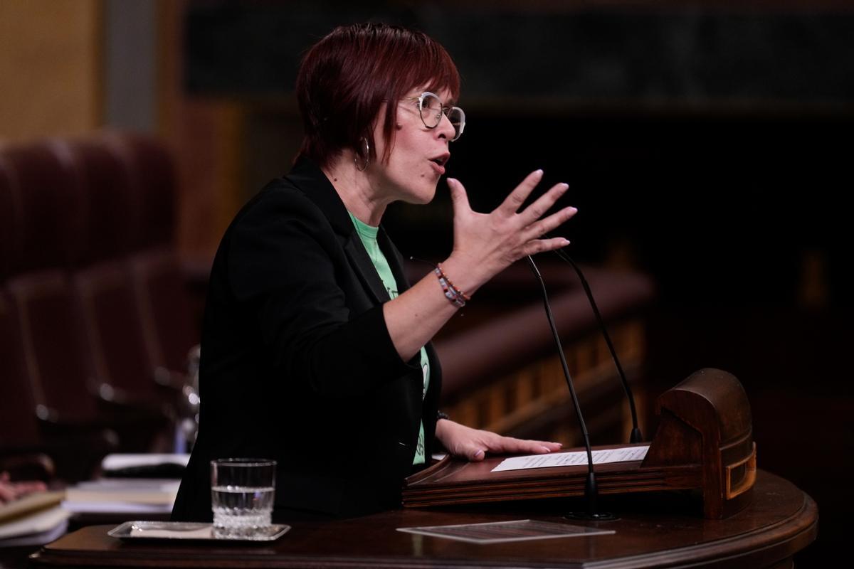 Àgueda Micó en una reciente intervención en el Congreso de los Diputados.