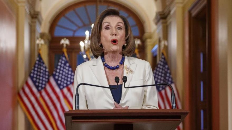 La presidente de la Cámara, Nancy Pelosi.