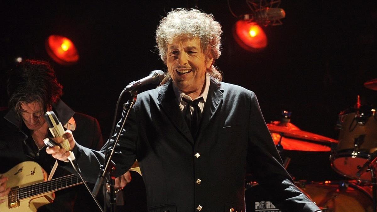 Bob Dylan durante un concierto en Los Ángeles