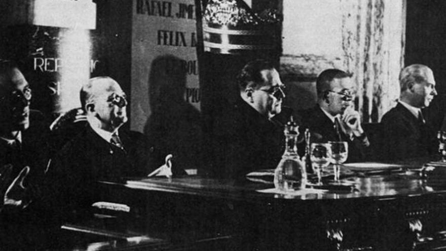 Juan Negrín preside el Congreso Internacional de Escritores celebrado en Valencia en julio de 1937. i LP/DLP