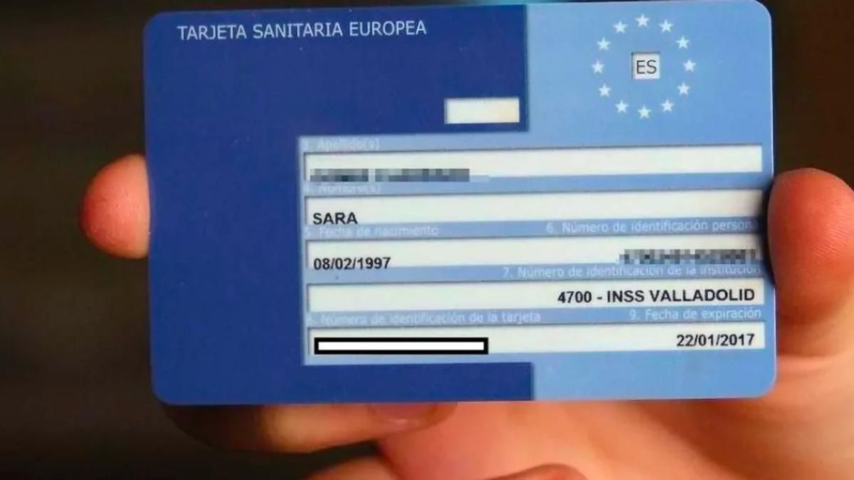 Tarjeta Sanitaria Europea.