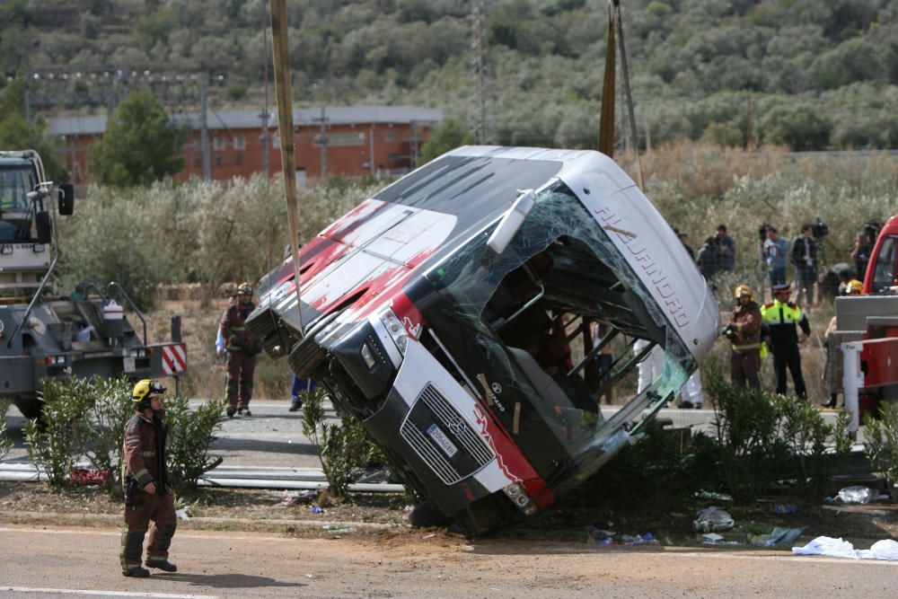 Accidente de tráfico en Freginals (Tarragona)