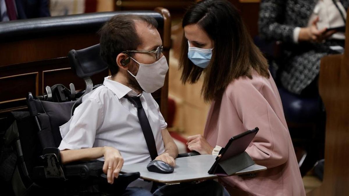Pablo Echenique y Ione Belarra.