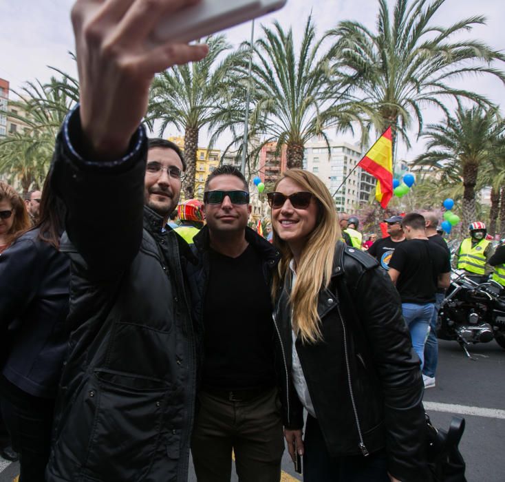 Manifestación por la equiparación salarial convocada por la asociación de policí­as Jusapol en Luceros