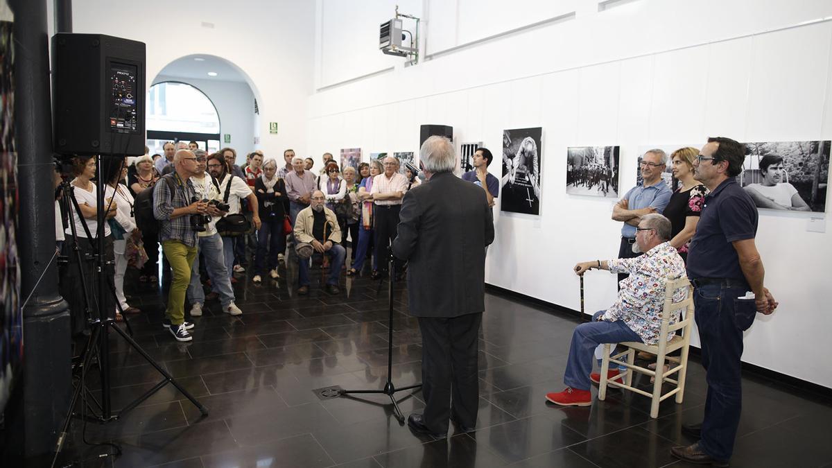 Inauguració d'una exposició de Miquel Ruiz a l'Escorxador de Figueres.