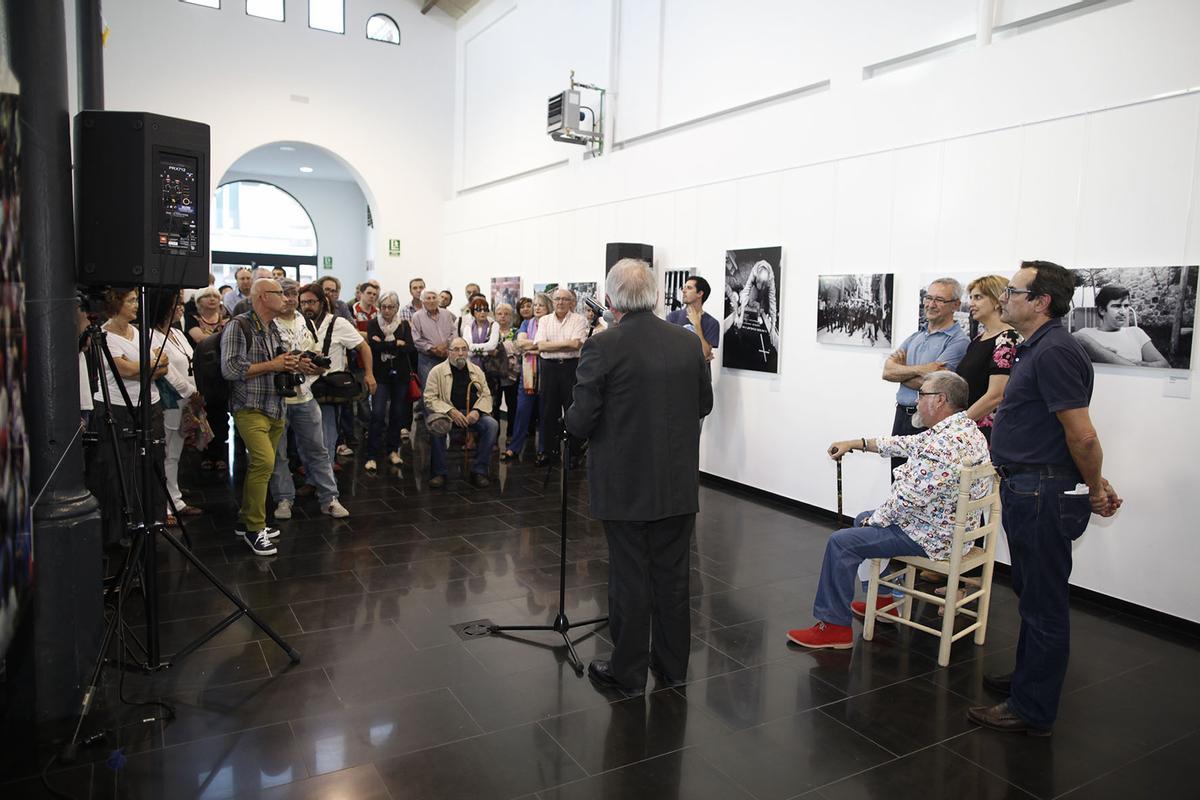 Inauguració d'una exposició de Miquel Ruiz a l'Escorxador de Figueres.