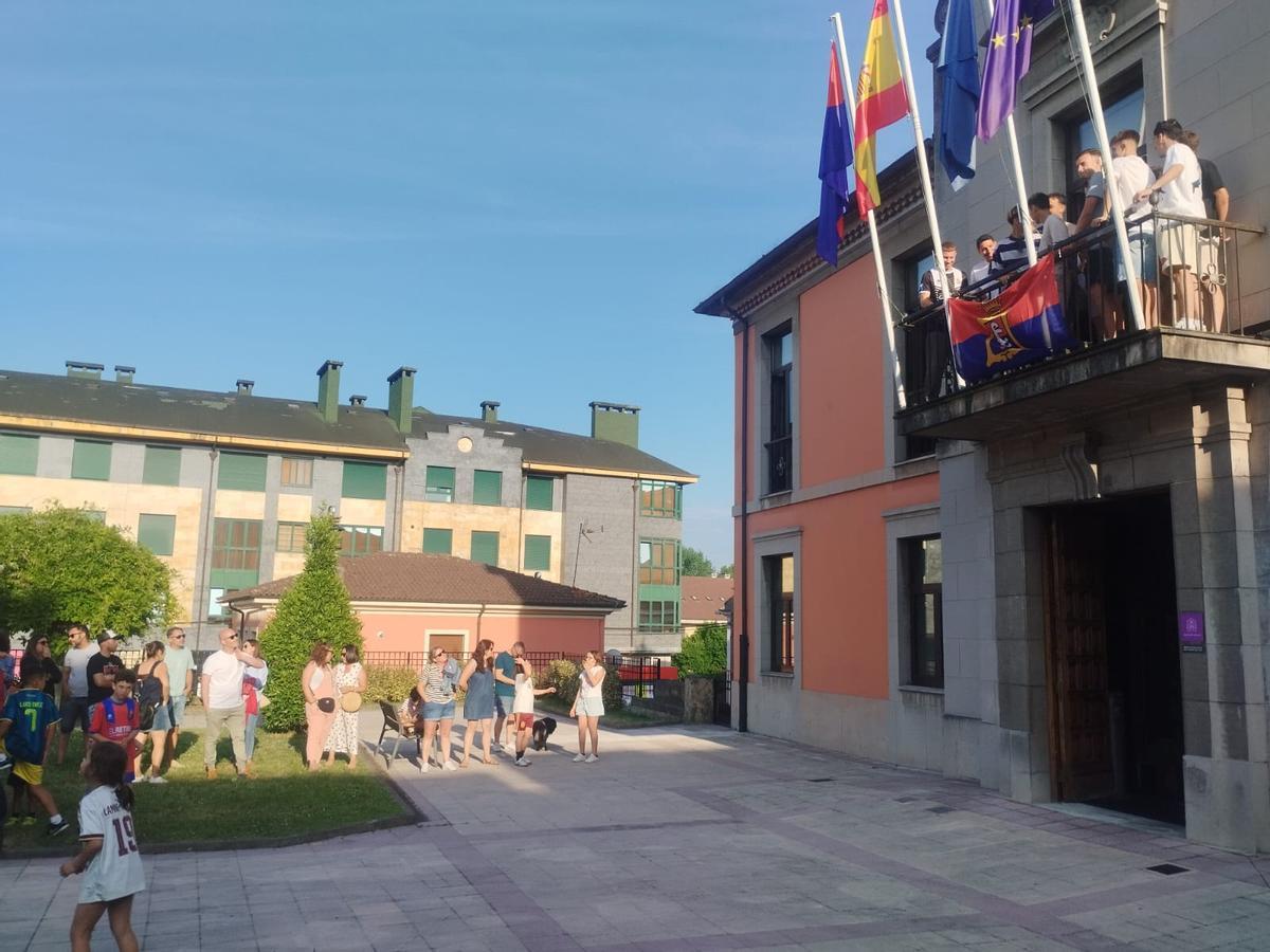 En imágenes, la celebración del ascenso a Tercera Federación del Condal de Noreña