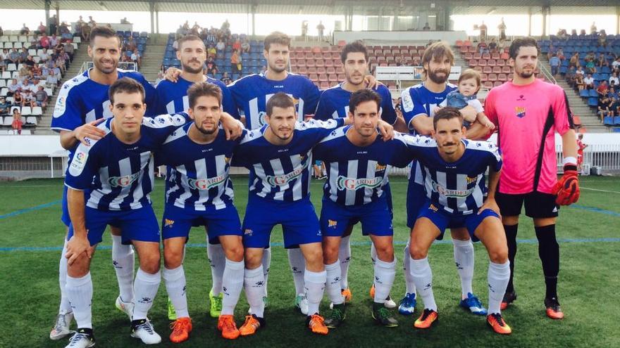 L&#039;onze inicial del Figueres contra el Palamós