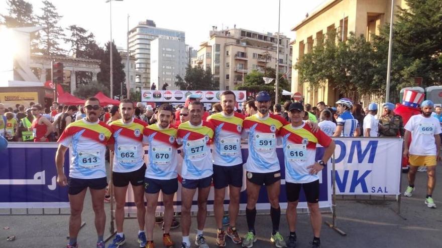 La Brigada participa en la media maratón de Beirut