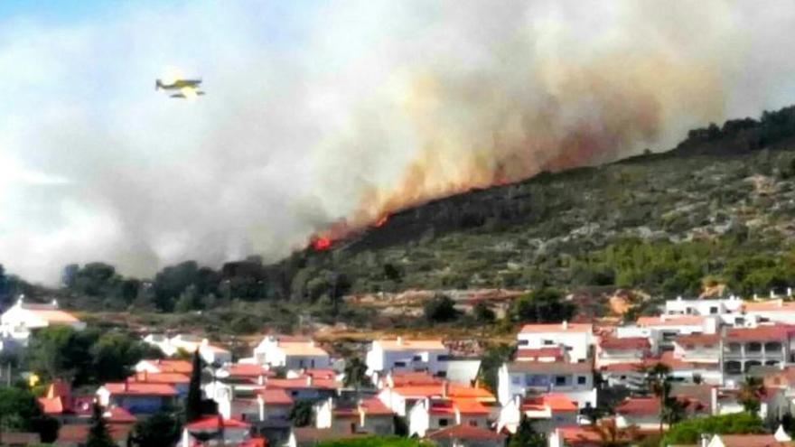 Imatge de l&#039;incendi.