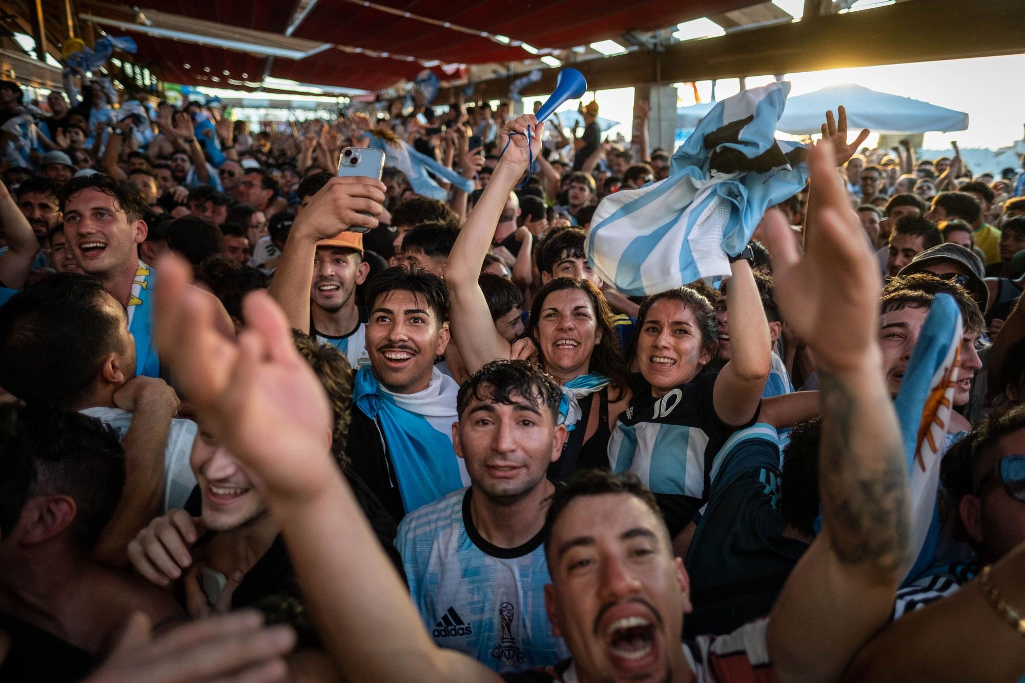 Celebración del Mundial de los argentinos afincados en Tenerife