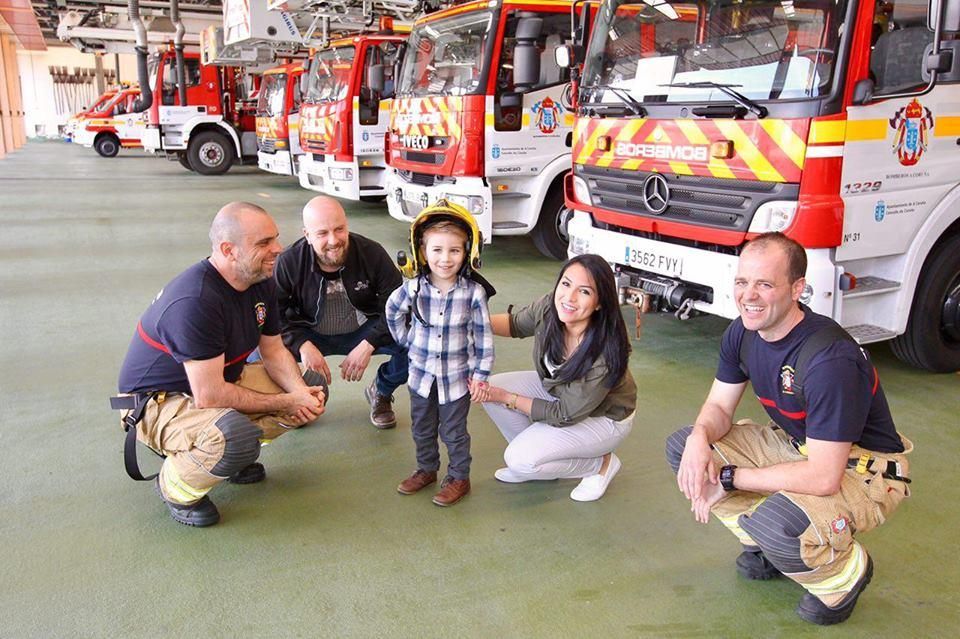 Lionel visita el parque de bomberos