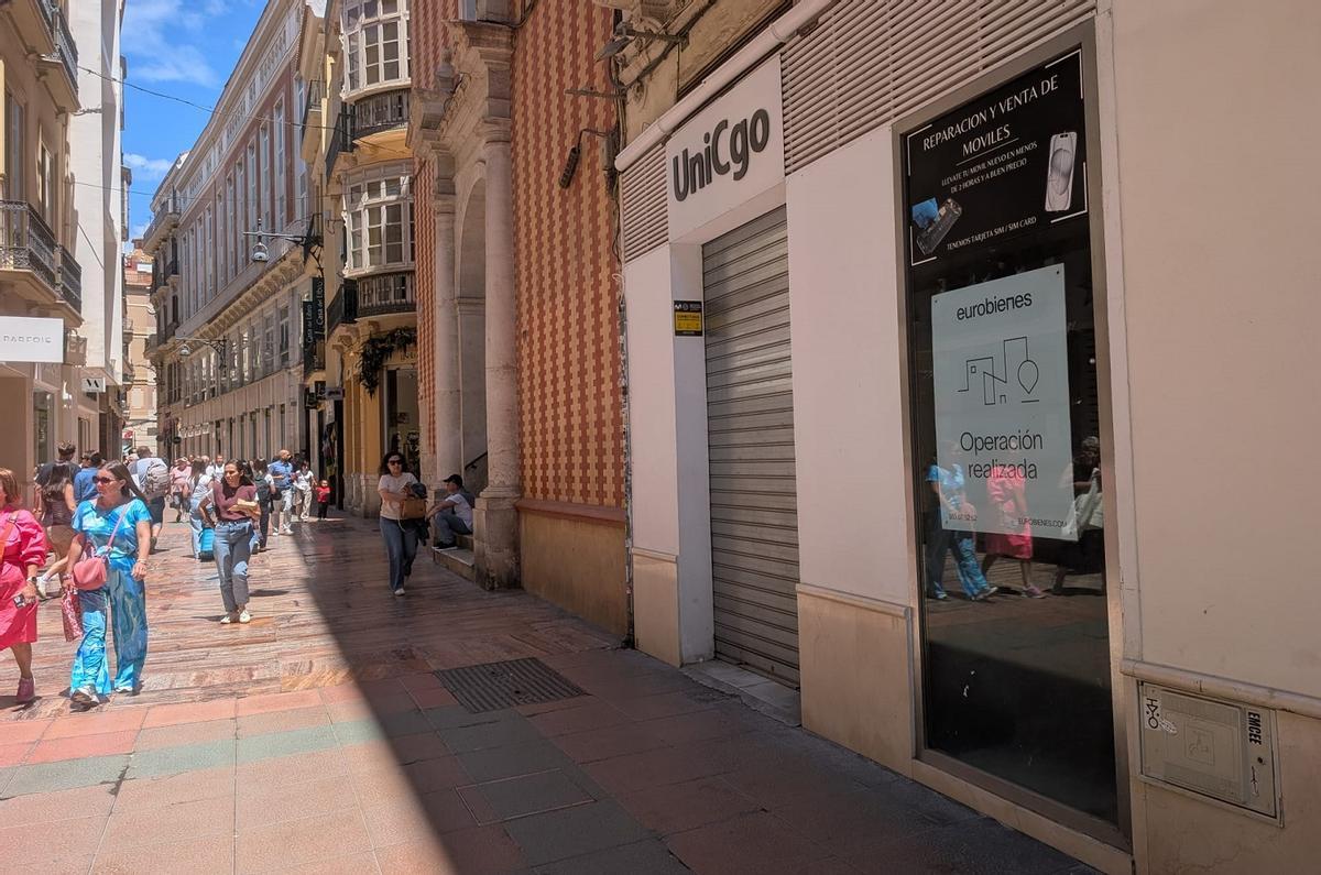 El local de la calle Nueva en el Centro de Málaga que ocupará la tienda de United Souvenirs.