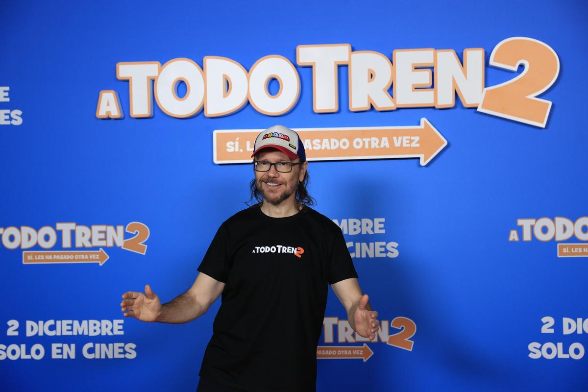 Santiago Segura en la première de 'A todo tren 2'.