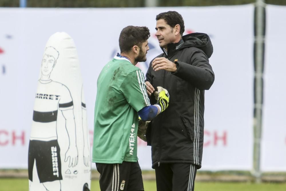 Entrenamiento del Real Oviedo en El Requexón