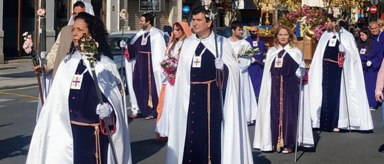 Fernando Giner ha procesionado con la Cofradía Jesús de Medinaceli.