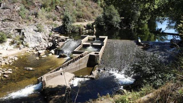 El río Lérez en Monte Porreiro, ayer.
