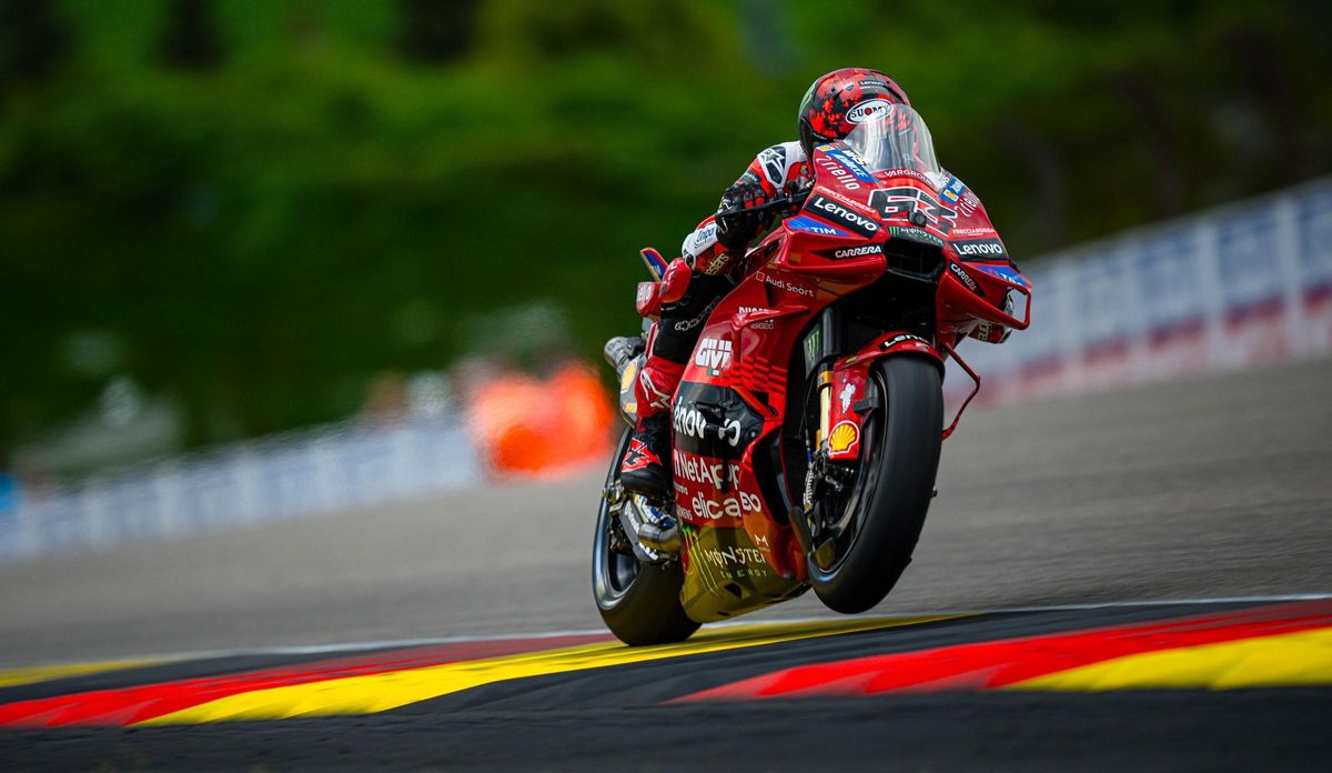 Marc Márquez, en Sachsenring, su circuito preferido, donde ya ha ganado 12 veces. Marc Márquez, en Sachsenring, su circuito preferido, donde ya ha ganado 12 veces.