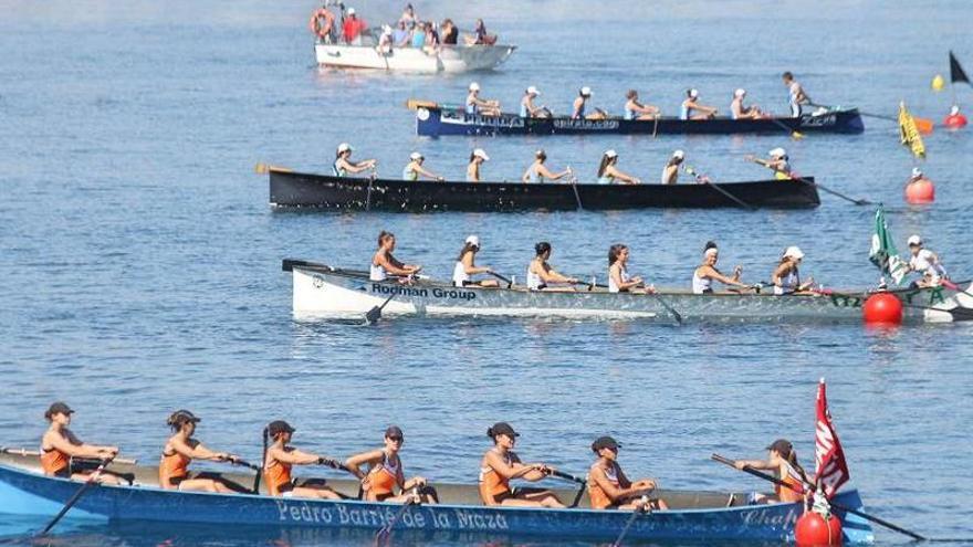 Una de las mangas femeninas del Campeonato Gallego celebrado la semana pasada en Moaña.