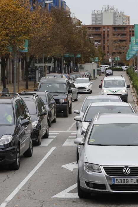 Col·lapse de vehicles i ciutadans a la ciutat de Girona